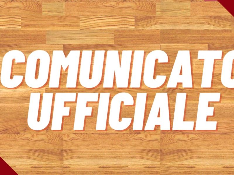 COMUNICATO UFFICIALE!