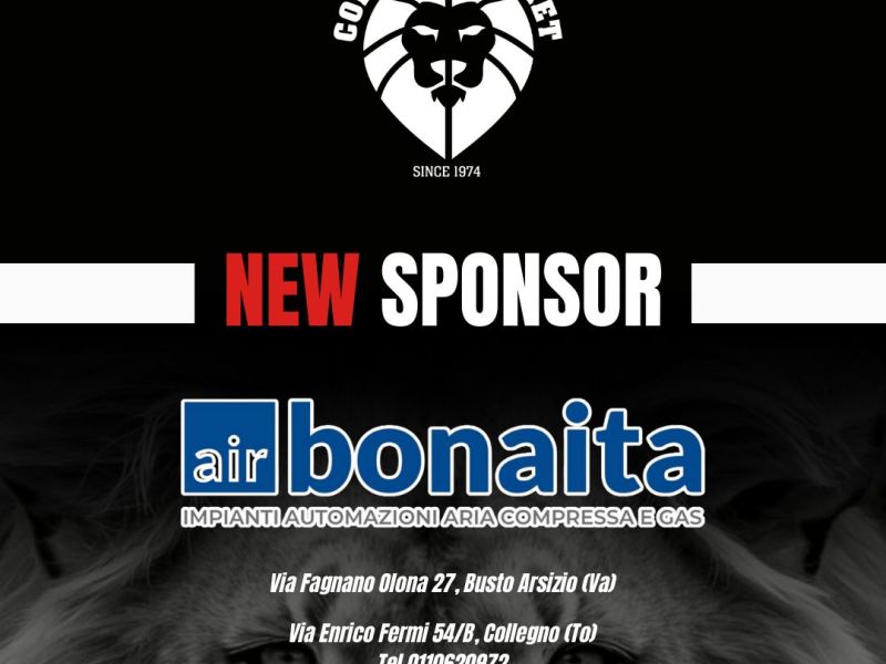 Air Bonaita è nuovo sponsor di Collegno Basket