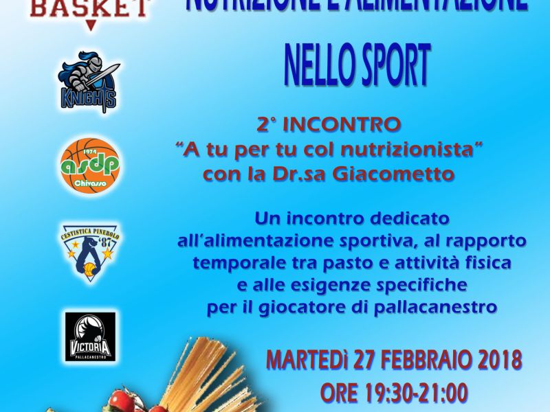 2^ serata ‘A tu per tu col nutrizionista’