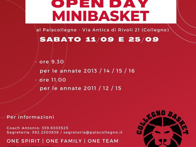 OPEN DAY MINIBASKET