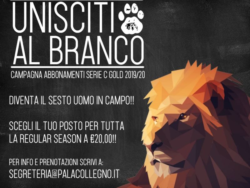CAMPAGNA ABBONAMENTI STAGIONE 19/20 …. IL SESTO UOMO SEI TU